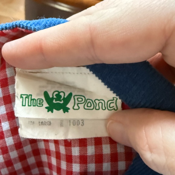 Vintage The Pond Raggedy Ann Dress Blue Corduroy Baby Large - Picture 6 of 8